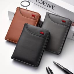 Personalized Men Wallet Custom Engraved Name Text Wallets for Men PU Leather Bifold Unique Birthday/Anniversary Personaliz Gift