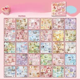 Mr. Paper 45 Sheets/book Creative Sticker Book Used of DIY Phone Case Photo Frame Album Scrapbook Retro Decoration Art Stickers