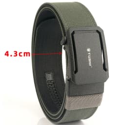 TUSHI Brand 4.3CM Wide double-layer reinforced automatic buckle training quick hanging pistol belt Mens nylon outdoor leisure