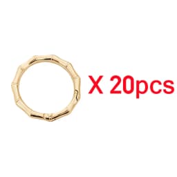 5-30pcs DIY Metal Bamboo Spring Ring 19-38mm Round Connector Buckle for Clasps Bag Handbag Carabiner Pendant Jewelry Accessory