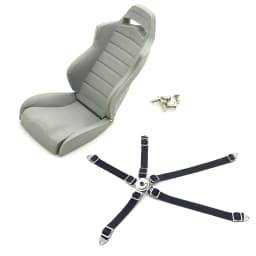 AXSPEED Simulation Rubber Driver Chair Seat & Belt for Axial Wraith 90018 90020 90031 1/10 RC Crawler Car Decoration Parts