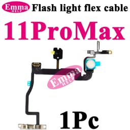 LED Flash Light Flex Cable For iPhone 13 12 11 Pro Max 14 Plus Proximity Light Sensor Flashlight Flex Ribbon Replacement Parts