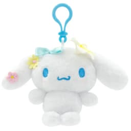 Genuine Licensed Sanrio Plush Keychain, Floral Hello Kitty & Cinnamoroll Soft Fluffy Doll Charms, Cute Bag Pendant, Perfect Gift