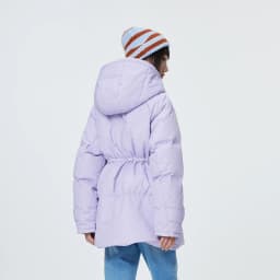 Metersbonwe Women's Oversized Long Hooded Down Jacket Adjustable Pig Nose Buckle Waist Belt Utility Duck Down Parka Warm Winter