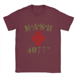 Novelty MASH 4077 T-Shirts for Men Crewneck 100% Cotton T Shirt Short Sleeve Tee Shirt Gift Idea Clothing