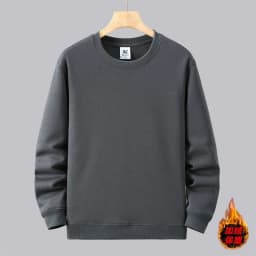 Large Size Men's Sweatshirt Crewneck Pullover Male Extra Big Plus 7XL 10XL 12XL Autumn Winter Fleece Lined Casual Clothing Loose