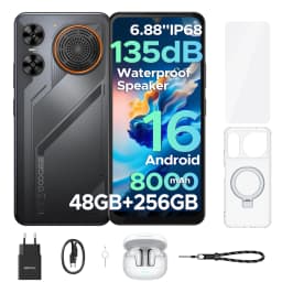 Doogee M30 Smartphone 135Db Speaker Android 16 8000Mah Battery 6.88'' Screen 48Gb Ram (6Gb +42Gb) 256Gb Rom Unisoc T7280 Nfc
