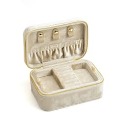 TAIMY Personalized Velvet Jewelry Box Double Layer Design High Capacity Travel Ring Necklace Earrings Jewellery Organizer