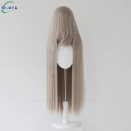 Very High Quality 600g 68 Colors 40 Inch 100cm Long Straight Cosplay Wig With Bangs Heat Resistant Hair Anime Wigs + Wig Cap