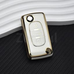 For Citroen C2 C3 C4 C5 C6 Xsara Berlingo TPU Flip Remote Car Key Case Cover For Peugeot 207 307 308 407 607 807 Protector Fob