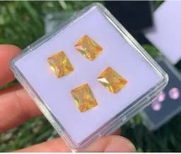 Protective Gemstone Diamond Jewellery Display Storage Transparent Box Glass Lid Case Earrings Gem Stone Holder Organizer 20Pcs