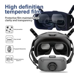 For DJI N3 Flight Goggles Camera Lens Films 9H Hardness Tempered Glass Anti-scratch Dustproof Camera Cover for DJI Goggles N3