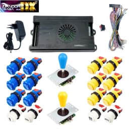 9800 in 1 Pandora Saga DX 2 Plus Arcade Box DIY Kit 8 Way Joystick American Style Push Button Game Console Cabinet Bartop