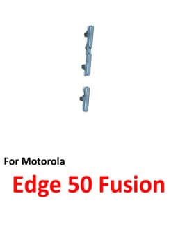 Phone Power Volume Button For Motorola Moto Edge 50 Fusion New On Off Up Down Key Internal Flex Cable Repair Parts Blue