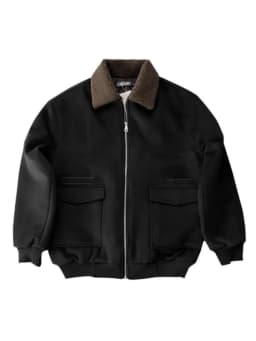 Retro American Workwear Jacket Collared Thickened Fleece Men's Winter Warm Cotton Coat High Street Style Casual Outerwear