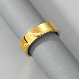 Kinitial Stainless Steel Mountain Range Crescent Moon Thumb Stacking Ring For Women Men Charm Jewelry Gift