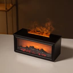 7 Colors of Essential Oil Fireplace Diffuser Mini Flame Aromatherapy Fireplace Humidifier Aromatherapy Oil Diffuser