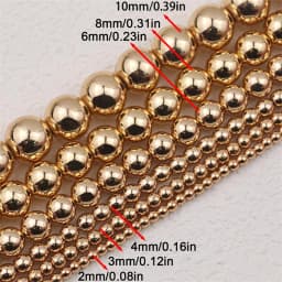 A+ Natural Stone Non-Magnetic Hematite Round Loose Spacer Beads For Jewelry Making DIY Beaded Bracelet Neckalce 2 3 4 6 8 10mm