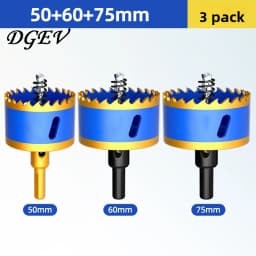 Woodworking Hole Saw Set, Electric Drill Dedicated Hole Saw Drill Bit, Wood Board, Stainless Steel, Gypsum Board Drilling Tool