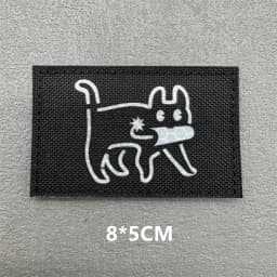 3D Tactical Patches IR Reflective Badge on Backpack Vest Clothing DIY Morale Tactical Badges Hook&Loop Laser Cut Supplies