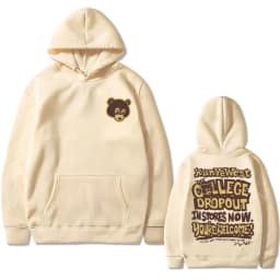 Best Famous Kanye West The College Dropout Graphics Hoodie Men Women's Hip Hop Rap Vintage Hoodies Male Casual Oversized Clothes