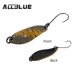 BLUX Fishing Lure 3g Mini Metal Spoon Area Trout Colorful Brass Copper Bait Freshwater Stream Tackle for Chub Perch Salmon