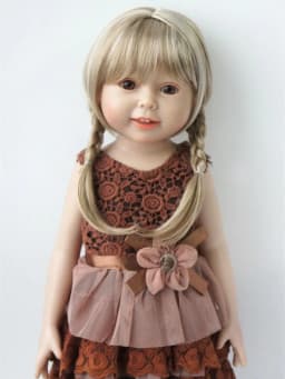 Jusuns BJD Wigs JD676 9-10inch 10-11inch 11-12inch Double Ponytail Braid Synthetic Mohair Doll Hair Fashion Doll Accessories