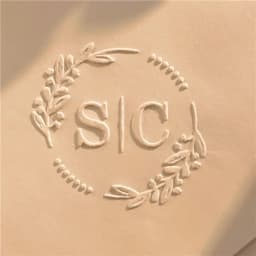 Customize Embossing Stamp Wedding Monogram Embosser Stamp, Personalized 2 Initials Embosser Stamp, Wedding Gift, Hand Held Embos