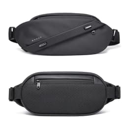 BANGE Big Capacity Waterproof Multifunction Crossbody Bag Men Shoulder Bag Male Sling Chest Bags For Waist Belt Matching