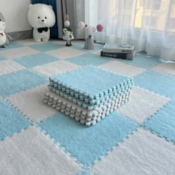 Soft Plush Children's Mat Babe Toys Eva Foam Puzzle Carpet Warm Children Play Mats Interlocking Rugs Infant Carpet 30*30*1cm