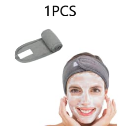 3Pcs Women'S Makeup, Face Wash, Solid Color Velcro Headbands, Sports Yoga Headbands, Spa Bathroom Headbands