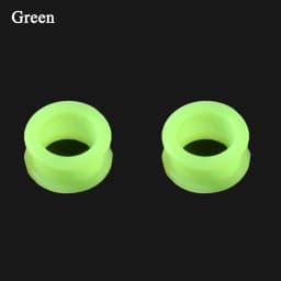 2PCS Flexible Silicone Skin Ear Tunnels Plugs Hollow Flesh Color Gauges Piercing Expander Earring Body Jewelry Earlets 3-20mm