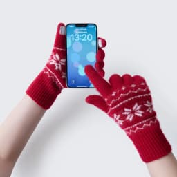 ZYCZCXX A-grade 100% Cashmere Knitted Soft Warm Touch Screen Gloves in Autumn and Winter Stretch Gloves for Men And Women.