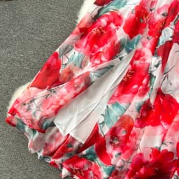 Chic Sexy Off Shoulder Print Ruffle Slash Neck Dress Fairy Print Casual A-line Dress Summer Elegant Beach Vacation Women Dresses