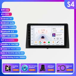10.1"Carplay Android 14 Auto Car Radio for Citroen Berlingo 2019 Peugeot Partner Rifter 2020 Opel Combo Multimedia Player Gps