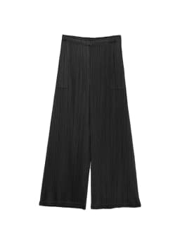 Miyake Pleated Mid-weight Straight Side Pocket Pants