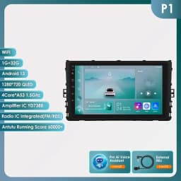 Carplay 4G 9" Car Radio Android for VW MQB Polo Plus T-Cross Zoals T-Kruis T-Roc Tharu Sagitar Multimedia Player GPS 2Din Stereo
