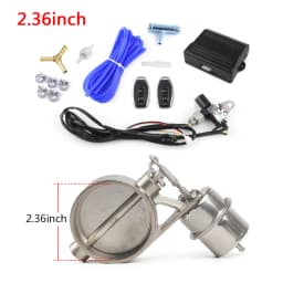 Exhaust Control Valve Set With Vacuum Actuator CUTOUT 2 2.36 2.5 2.75 3 3.5inch Pipe CLOSE STYLE with Wireless Remote Controller