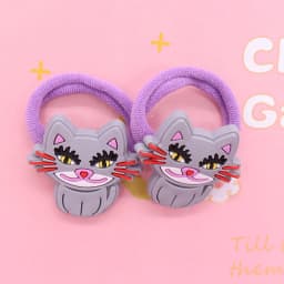 2Pcs/Set Sweet Cake Ice Cream Shape Hair Accessories Colorful Nylon Headband Kids Ponytail Holder Scrunchie Ornaments Gift