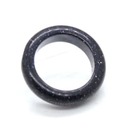Women's Healing Crystal Stone Band Ring Dainty Finger Jewelry Natural Amethyst Rose Quartz Lapis Lazuli Labradorite Gemstone