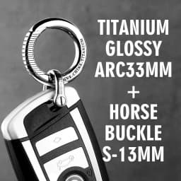 Luxury Titanium Car Key Chain Men Keychain Lightweight EDC Spin Key Ring Holder Buckle Male Father's Day Gift Jewelry Wholesale