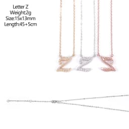 925 Sterling Silver D VVS1 Diamond Full Moissanite Pendant Necklace for Women Letter Sparkling Moissanite Jewelry