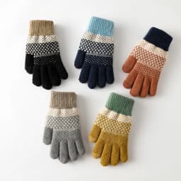 KayCrowne New Full Finger Touch Screen Gloves For Winter Grace Thick Warm Cycling Acrylic Skiing Riding Women Knitted Gloves Men