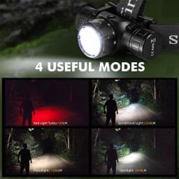 Sofirn HS21 2000lm EDC Headlamp 18650 USB C Rechargeable Flashlight SFT40 Powerful Headlight With Infrared Switch