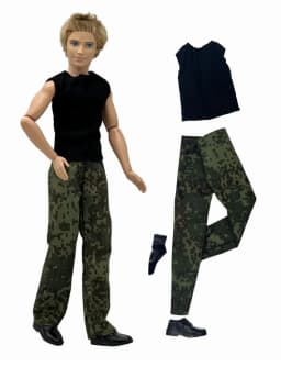 1 Set Ken Cloth Handmade Handsome Doll Accessories Casual Wear Suit for 30cm 12inch Ken Doll Kids GiftA1