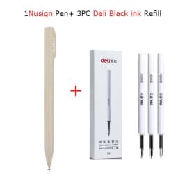 Nusign Gel Pen Neutral Pens Pучка Caneta Rotary Switch Smooth 0.5MM Black Ink Writing for Office School Cute Stationery