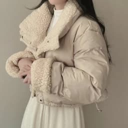 Stand Collar Drawstring Parkas Thicked Outerwears Lambswool Ropa Mujer 2025 Woman Casaco Autumn Winter Single Breasted Jacket