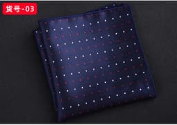 23CM Mens Woven Polyester Pocket Square Embroidered Jacquard Hanky Scarf Best Man Korean Formal Wedding Bridegroom Handkerchief
