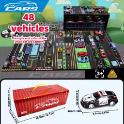 48pcs Alloy car sets, toy car models, tin car racing cars, classic car models, Christmas gifts