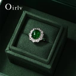 Oirlv Ring Box Ingeniously Designed with a Specialized Slot for Secure Jewelry Placement Boasting a Sophisticated Structure Gift